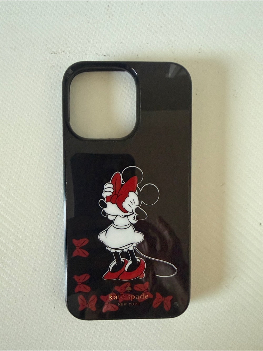 kate spade Black Minnie Mouse Red Accent Phone Case